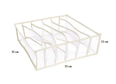 Produktbild von Kleiderschrank Organizer 6 Fächer für Unterwäsche - schwarz
