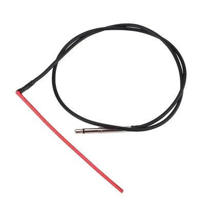 A guitar pickup with a cable and jack.