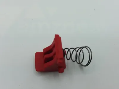 Produktbild von Lascal 91085 Roter Sicherungsknopf mit Feder für Kiddy Board