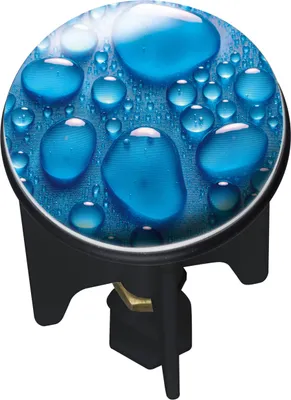 Produktbild von WENKO Pluggy Abflussstöpsel Waschbecken Stöpsel Stopfen Drops Ø3.9 Bad Gäste WC