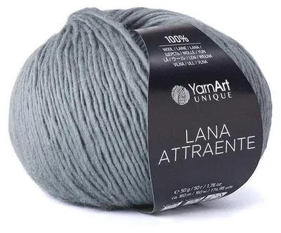 Obrázek produktu pro YarnArt Unique Lana Attraente 6640 Beton – 100 % vlna, měkká a hřejivá, 50 g, 160 m