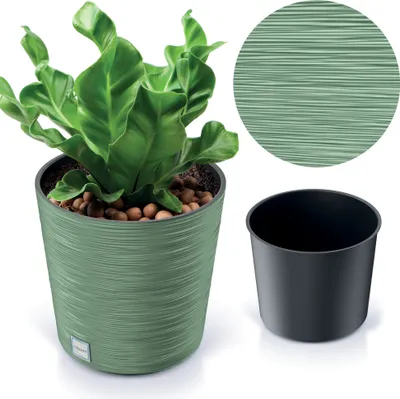 Produktbild von Prosperplast Blumentopf FURU ROUND Grün 30 cm