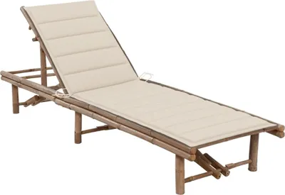 Productafbeelding van vidaXL Tuinstoel met ligvlak, bamboe