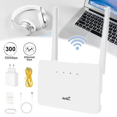 Produktbild von 4G LTE Mobiler WLAN-Router Wireless 2.4GHz WiFi Router mit Sim-Kartenslot Haus
