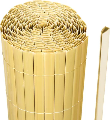 Obrázek produktu pro Yakimz PVC plot soukromí zástěna soukromí zahradní plot soukromí zástěna větrná clona pro balkon a terasu, bambus 90x300cm