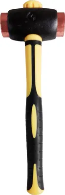 Produktbild von THOR Hammer mit Rotkupfer-Einsätzen, Rund 38mm, 1.300g, mit Fiberglas Stiel