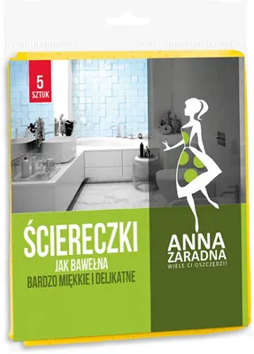 Productafbeelding van ANNA ZARADNA: Microvezeldoeken / Reinigen en polijsten / Geschikt voor diverse oppervlakken / Absorberend