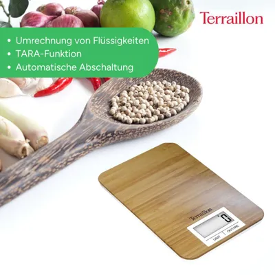 Obrázok produktu pre kuchynská váha Terraillon BAMBOO Brown 3 kg