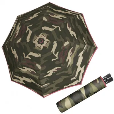 Obrázek produktu pro Doppler Fiber Magic Camoustripe - dámský plně automatický deštník, zelená, geometrický / abstraktní