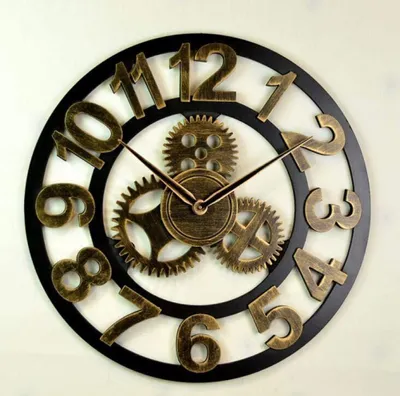 Imagen del producto de Reloj de pared silencioso con diseño de madera, 40 cm