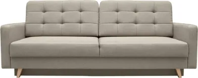 Produktbild von Sofa mit Schlaffunktion und Bettkasten, Couch für Wohnzimmer, Schlafsofa Federkern Sofagarnitur Polstersofa Wohnlandschaft mit Bettfunktion - 229 cm x 97 cm x 95 cm CARLA (Cappuccino - Sawana 27)