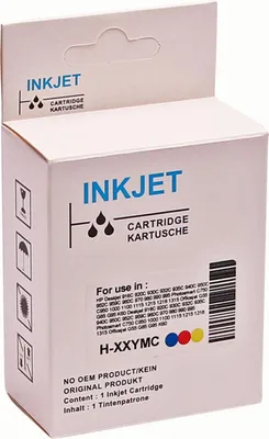 A white cardboard box for an inkjet cartridge.