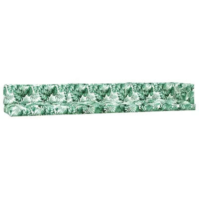 Immagine prodotto di vidaXL Cuscini per pallet 7 pezzi. Tessuto con motivo a foglie