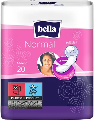 Produktbild von Bella Normal Damenbinden ohne Flügel 20 Stück.