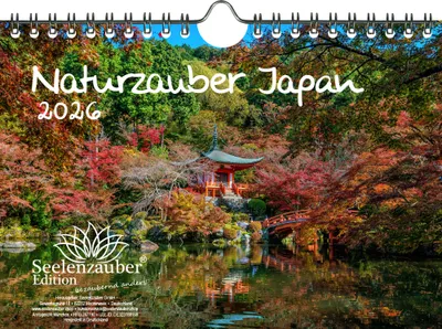 Produktbild von Naturzauber Japan DIN A5 Kalender für 2026 Landschaft Tokio Natur Reise Land Urlaub - Seelenzauber