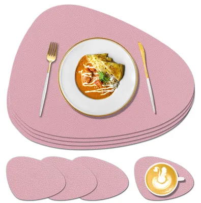 Productafbeelding van Set van 4 Hittebestendige Siliconen Placemat en Onderzetters