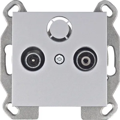 Produktbild von HAGER lumina End-TV-Steckdose silber WL3012