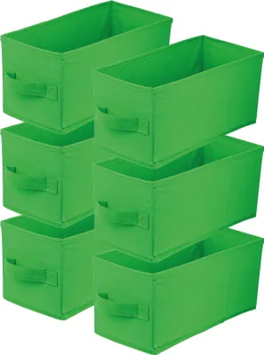 Produktbild von Lavita Storage Box | faltbare Aufbewahrung Boxen 15 x 31 x 15 cm | Schubladen-Organizer Box| Ordnungssysteme für Kleidung | Kleideraufbewahrung & Organisation | Grün | 6 stück