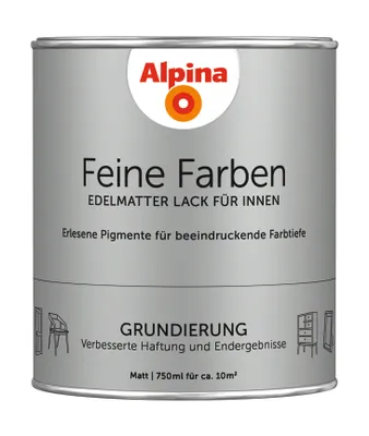 Produktbild von Alpina Feine Farben Lack Grundierung weiß 750 ml