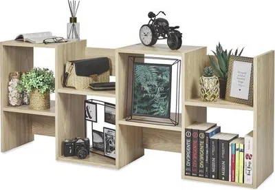 Produktbild von Moderne Bücherregal 59x29x142cm Holz Buchhalter Organizer