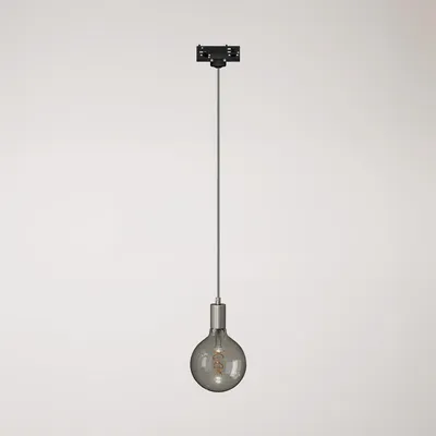 Immagine prodotto di Creative Cables - Lampada a sospensione industrial con cavo tessile e adattatore per binario -lampadina non inclusa