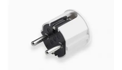 Produktbild von Meister Schutzkontakt-Stecker Kunststoff, seitlich, weiß, IP20