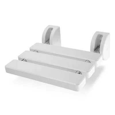 Produktbild von 4FIZJO Wand Duschsitz klappbar, 35 x 25 cm, Kunststoff Edelstahl, Wandmontage