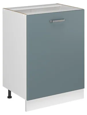 Productafbeelding van Keukenonderkast Vicco R-Line Blauw-grijs/Wit 60 cm met 1 deur zonder werkblad, Model 72130