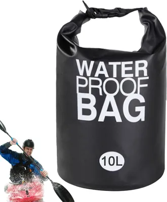 Produktbild von Wasserdichter Packsack - 10 L - Trockensack mit Schultergurt - Dry Bag - für Camping, Wandern, Radfahren, Angeln und Outdoor