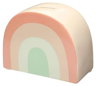 Immagine prodotto di Salvadanaio in Vetroceramica con motivo arcobaleno