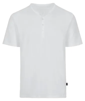 Produktbild von TRIGEMA T-Shirt mit Knopfleiste Deluxe Baumwolle