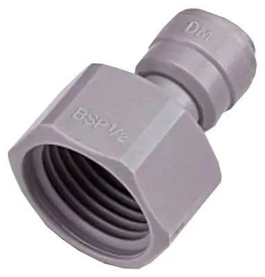 Zdjęcie produktu dla Adapter do węża 1/2' złącze gwintowane na 3/8' złącze wciskane do dystrybutora wody