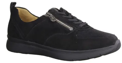 Produktbild von Ganter Kira 209226 bequemer Schnürer, Damenschuhe, Leder, Schwarz, Breit - Damenschuhe Bequeme Schnürschuhe, Schwarz, leder (softnubuk)