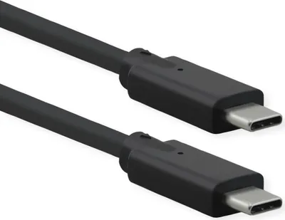 Produktbild von ROLINE USB 3.2 Gen 2x2 Kabel, USB C-C, ST/ST, 4K UHD-1, 20Gbit/s, Emark, 100W, schwarz, 1,5 m