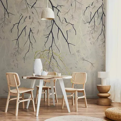 Produktbild von Vlies Fototapete - Mysterious Plants - Second Variant 450x315 cm Blumen b-B-0660-a-c