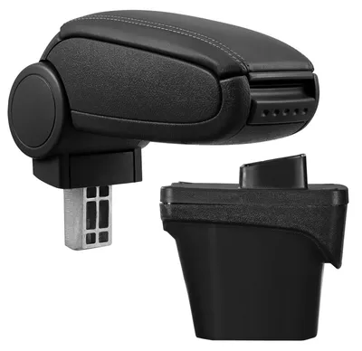Armlehne Mittelarmlehne MAL Leder Bezug Schwarz für Peugeot 308 II ab 09/2013 – Produktansicht