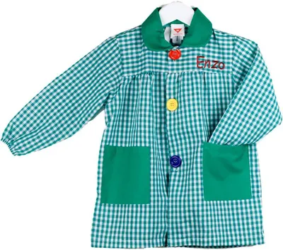 Imagen del producto de Chaqueta universitaria bordada con nombre, talla mediana, color verde, personalizable para uso escolar