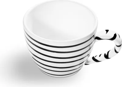 Produktbild von Gmundner Keramik Schwarzgeflammt Teacup 0,4 ltr.