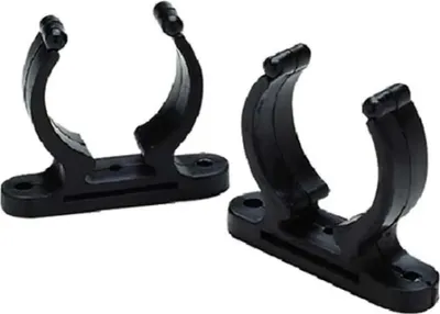 Produktbild von Seachoice Bootshakenhalterung Mit Clip Schwarz  Schwarz One Size