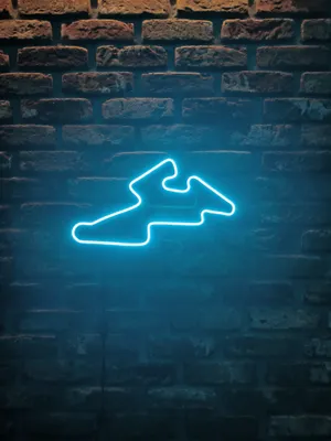 Zdjęcie produktu dla NeonLed Tor Brno 40cm Formuła 1, prezent F1, neonowy tor F1