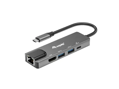 Obrázek produktu pro Equip 133489, Kabel, USB 3.2 Gen 1 (3.1 Gen 1) Type-C, 100 W, 10,100,1000 Mbit/s, Šedá, 5 Gbit/s
