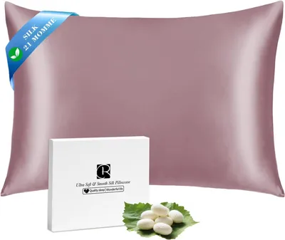 Zdjęcie produktu dla Poszewka na poduszkę z jedwabiu, 40 x 80 cm. Jedwabne poszewki Ravmix, przeznaczone do użytku na skórze i włosach, z ukrytym zamkiem błyskawicznym, wykonane w 100% z jedwabiu morwowego z obu stron