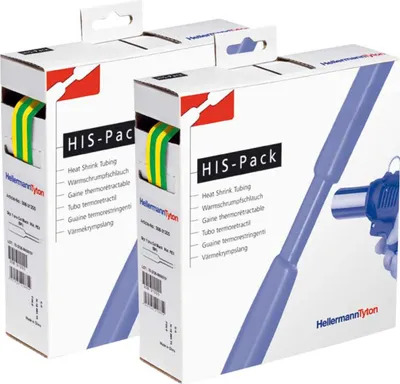Produktbild von Hellermann Tyton 300-31277, Schrumpfschlauch, Polyolefin, Grün, Gelb