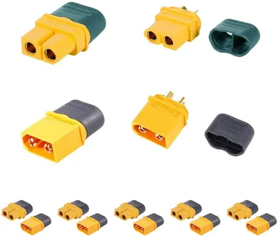 Obrázok produktu pre 5 párov vysokokvalitných zástrčiek a zásuviek XT60H s ochranným krytom | konektory pre batérie RC LiPo modelov