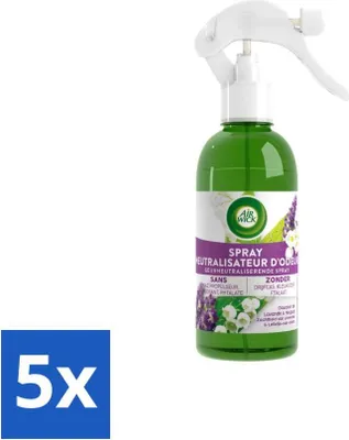 Image de Air Wick – Spray d'ambiance – Active Fresh Lavande & Lys – 237 ml - Pack économique - 5 pièces