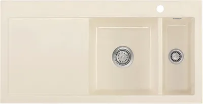 Produktbild von Flächenbündige Spüle MERA 100 F Magnolie Becken rechts - Handbetätigung