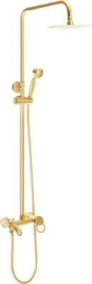 Produktbild von Duschset, höhenverstellbar, multifunktionale Sprühoptionen, Gold