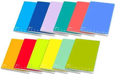 Obrázek produktu pro Pigna 02241550A, Jednobarevný, Vícebarevný, A4, 34 listy, Satin, 80 g/m²