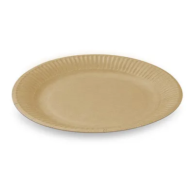 Produktbild von 1000x BIONATURE PapptellerMix 'Kraft' rund Ø18cm fettdicht braun