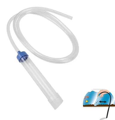 Image de Changeur d'eau pour aquarium avec un tuyau de 150 cm - Siphon manuel pour aquarium